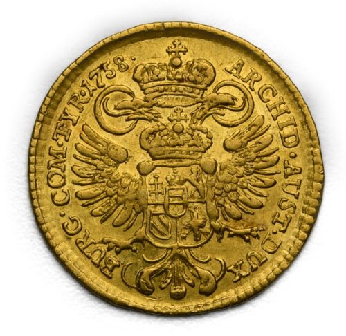 Dukát Marie Terezie 1758 Vídeň