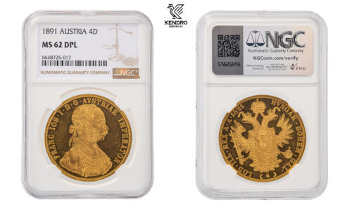 4 Ducats 1891. Vienna. 4 Ducats 1891. Vienna.