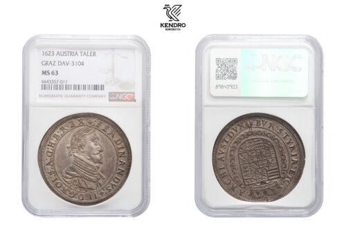 Thaler 1623. Graz. Rare in this condition! Thaler 1623. Graz. Rare in this condition!