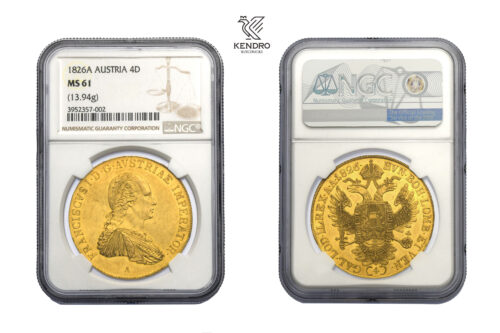 4 Dukát 1826. Vídeň. Velmi vzácný! 4 Dukát 1826. Vídeň. Velmi vzácný!