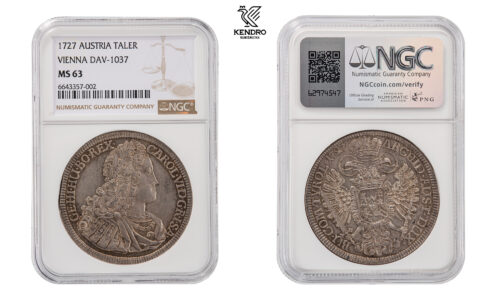 Thaler 1727. Hall. Thaler 1727. Hall.