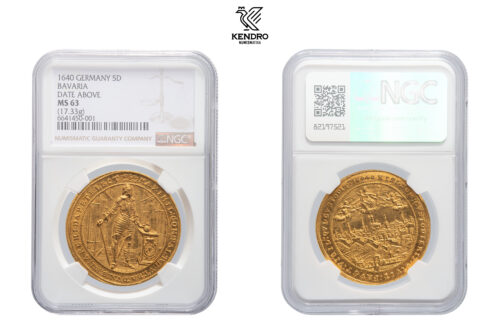 5 Ducats 1640. Bavaria. Maximilian I (1597-1651). Rare! 5 Ducats 1640. Bavaria. Maximilian I (1597-1651). Rare!